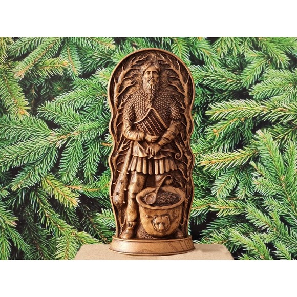 Dagda wooden statue oak made from Ukraine